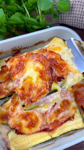 Nadine Moll on Instagram: "🥒 Zucchini-Käse-Schinken-Auflauf 📌 Rezept zum Speichern Hey Foodies, dieser Auflauf ist das perfekte Low-Carb-Ofengericht für jeden Tag – einfach, würzig, käsig & mega lecker! 😍 ✨ Zutaten für 2–3 Portionen: 🥒 2 große Zucchini 🧂 Salz & Pfeffer 🧀 ca. 80 g geriebener Parmesan 🥩 ca. 200 g Schinken in Scheiben 🧀 ca. 100 g geriebener Käse 🥛 1 Kugel Mozzarella 👩🏻‍🍳 Zubereitung: 1️⃣ Zucchini der Länge nach in dünne Scheiben schneiden, salzen und beiseitelegen. Soba