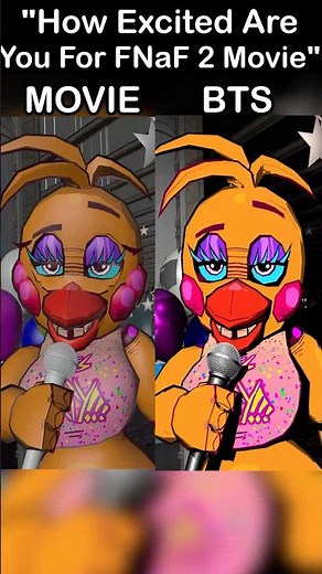 FNaF 2 Movie Toy Chica 3D Animation - Movie VS Behind The Scenes ⚒️ | FNaF 3D Animation