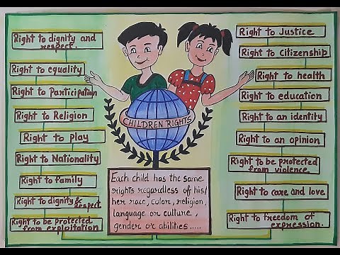 How to make Children Rights poster l Child Rights drawing step by step l what are Children Rights?