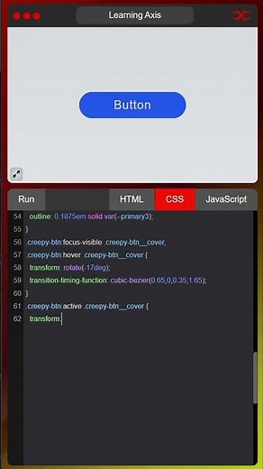 Creepy Button | HTML CSS JavaScript