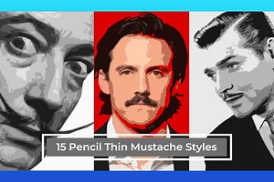 15 Inspiring Pencil Mustaches from Past to Present - Bald & Beards