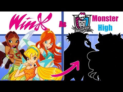 Drawing the WINX as MONSTER HIGH Characters!