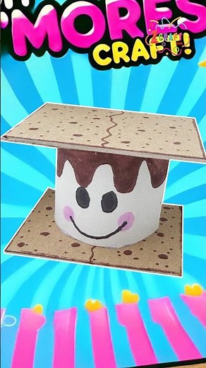 DIY S'mores Craft 🍫🔥 | Easy craft to do at home #diy #craft #craftyfun #kids