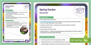 Spring Garden Sensory Bin