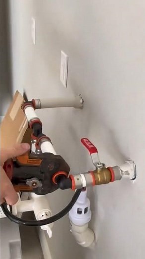 Installing the waterlines for a new water softener at an existing softener loop. #plumbing #water