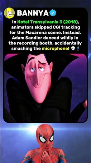 During the making of Hotel Transylvania 3 (2018), Adam Sandler went wild 💀🕺