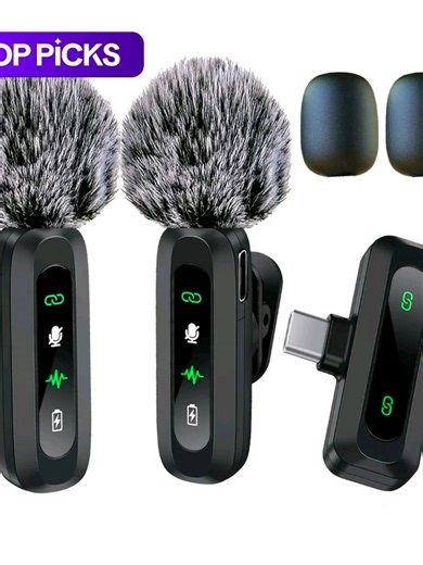 Drahtloses Mikrofon, Professionelles Drahtloses Mikrofon für iPhone & Android, Ansteckmikrofon für Videoaufnahmen, Unterricht, Interviews, Podcasts #mikrofon #iphone #work #men #women