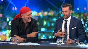 Peter Fitzsimons came on to talk about his new book, but Waleed just wants the dirt on Lisa. Luckily for Lisa the story of the Mutiny on the Bounty is such an unbelievable tale Peter quickly got the interview back on track. | The Project