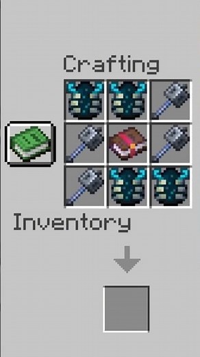 Crafting the Lucky Warden Mace in Minecraft! 🤯🔨#minecraft #mcpe