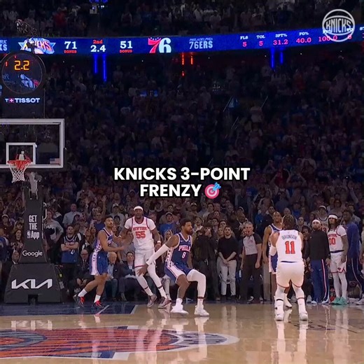 your knicks shot 43.7% from deep in the east semis🔥