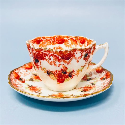Antique Tea Cup and Saucer Williamson & Sons Alfonso: Fine English Bone China - Etsy Canada