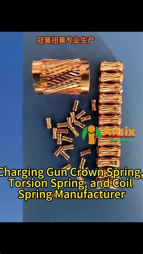 Charging Gun Crown Spring, Torsion Spring, and Coil Spring Manufacturer #ansix #ansixtech #factory