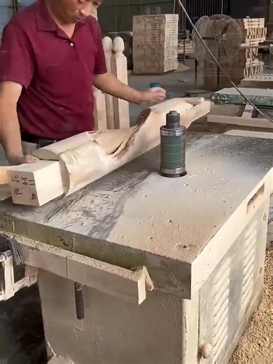 Special shaped wood handrail cutting aid- Good tools and machinery make work easy | Vanta