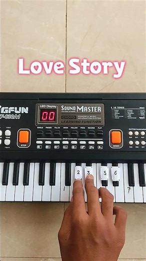 Love Story - Simple Piano Tutorial 🎹 #shorts #piano
