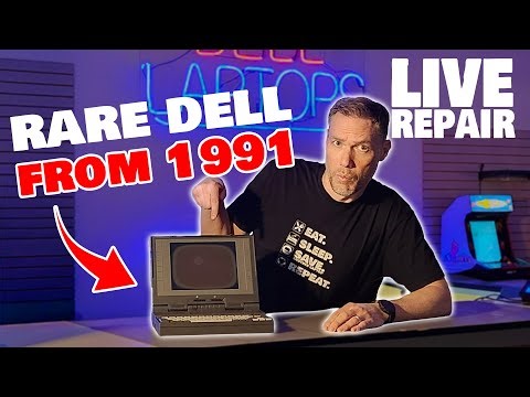 [Live Repair] 1991 Dell Laptop — Let’s Attempt a Full Restore!