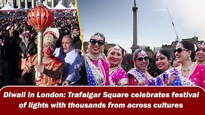 Diwali in London: Trafalgar Square celebrates festival of lights with thousands from across cultures