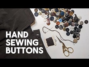 How to hand sew a button
