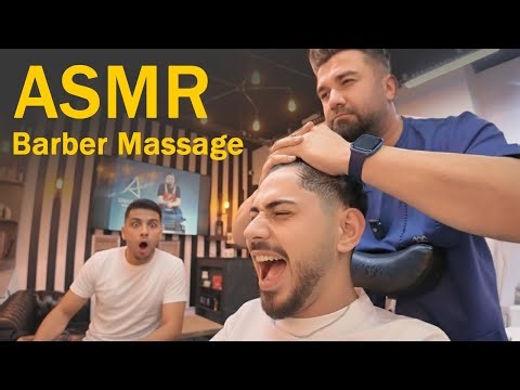 NO TALKING ASMR Head Massage by BARBER | ASMR Sleep Massage & ASMR Head
