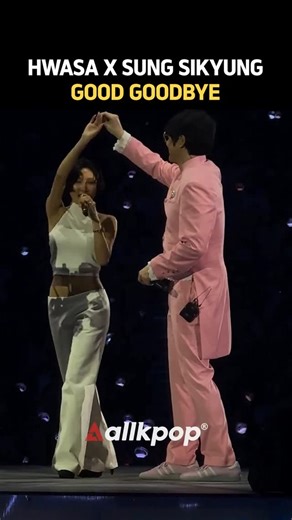 allkpop on Instagram: "At SUNG SI KYUNG’s 2025 year-end concert, HWASA made a surprise appearance, sending the crowd into a frenzy. The unexpected collaboration drew massive cheers from fans, as the two performed HWASA’s new song “GOOD GOODBYE” together on stage. The special performance, blending deep emotion with powerful vocals, left the audience with an unforgettable moment and a lasting impression. #sungsikyung #hwasa #goodgoodbye #kpop 📸 Sources youtube - HANNAHMON"