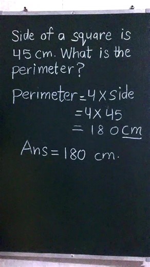 Perimeter of square #mathsshorts