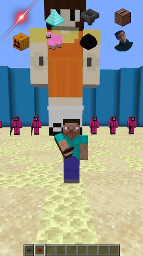 Will Player Fit Through Different Squid Game Obstacle? #minecraft #shorts #meme | ACookieGod