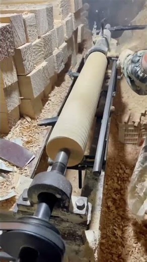 Woodturning ASMR Satisfying Transformation from Square to Round​ #tools