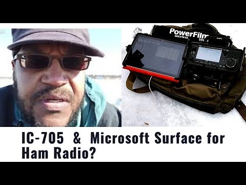 Ham Radio with Microsoft Surface & Icom IC-705