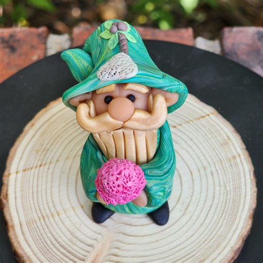 Mini Handmade Beach Ice Cream Gnome, Tropical Desk Buddy - Etsy