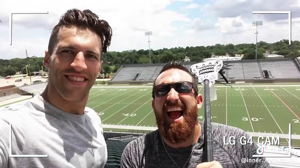 Lacrosse Trickshots With Dude Perfect #fyp #foryoupage #lacrosse #dudeperfect #trickshots #paulrabil #fun