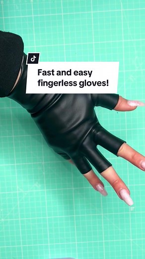 Fast and Easy Fingerless Gloves Tutorial