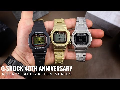 G-Shock 40th Anniversary Recrystallized Series - Hands On Look At All 3!