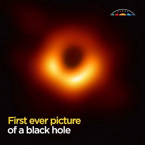 942K views · 3K reactions | BREAKING NEWS: This is the first real picture of a black hole. Every image of a black hole you have seen before has been a computer or artist simulation. | Australian Academy of Science | Facebook