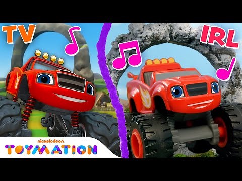Blaze's Race to the Top of the World Song! 🎵 | Blaze and the Monster Machine Toys | Toymation