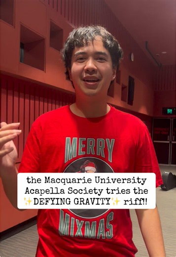 Macquarie Uni Acapella Society's Defying Gravity Riff
