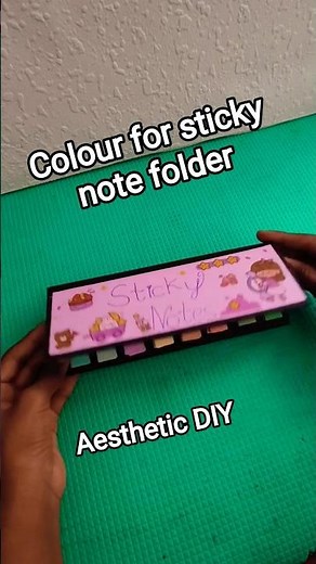 handmade sticky note folder for journal & more | colourful easy and beautiful | #craft #diy #journal