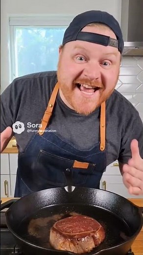 Perfect Steak Trick in 8 Seconds! 🔥🥩 (Subscribe!)