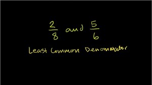 Finding common denominators