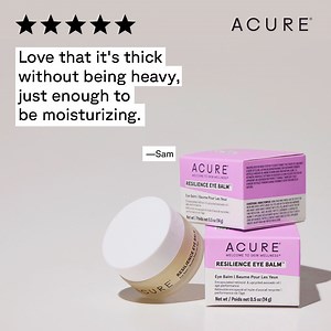 22 reactions | Unlock the secret to vibrant eyes with our Resilience Eye Balm. Formulated with powerful ingredients like encapsulated retinoid, up-cycled avocado oil, and vegan collagen amino acids, it's your go-to for firming, brightening, and hydrating. | Acure | Facebook