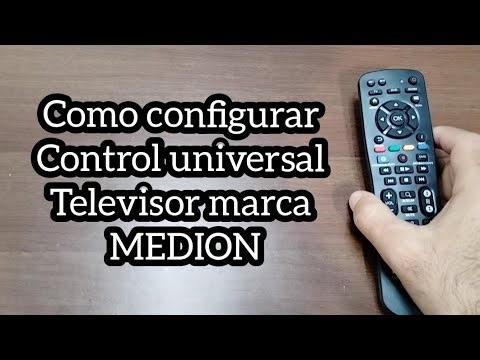 Código para TV MEDION. Control universal.