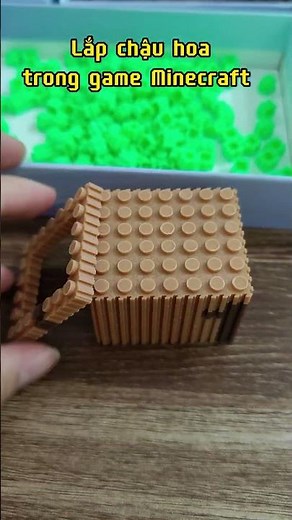 Instructions for assembling sawtooth lego - assembling flower pots in the game minecraft