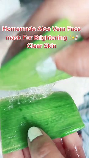 Homemade Aloe Vera Face Mask For Brightening ✨/Clear Skin