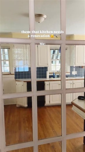 86K views · 14K reactions | Just don’t open the broken drawer 﫣 Should I repaint the backsplash for spring? A little flower detail would be so cute 凉 #diy #kitcheninspo #oldhomes #cottagedecor | Emily Welch Style | Facebook