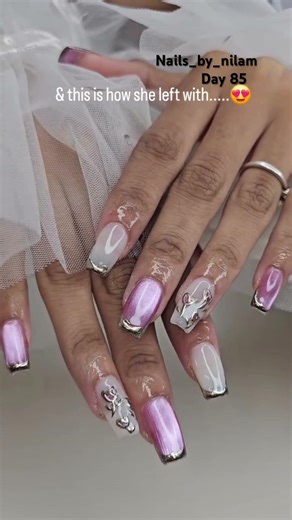 Day 85/365 💅 Gorgeous Nail Extension Art | Step by Step Tutorial