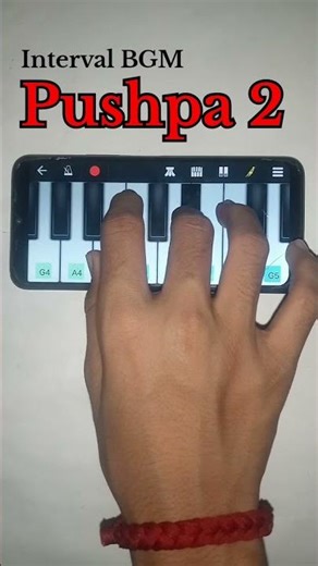 Pushpa 2 bgm 🎹. on walkbandpiano 🎹#shortsfeed #pianotutorial
