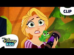 Rapunzel Gets Cursed By A Monkey?! 🔭🔮 | Rapunzel's Tangled Adventure | ‪@disneykids‬