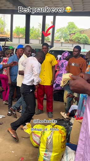 Very funny 😂😂😂😂 W/ @MAGGI OF AFRICA #fyp | fake gum prank