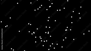 A black background with numerous small white dots scattered across, 4K virtual motion effect