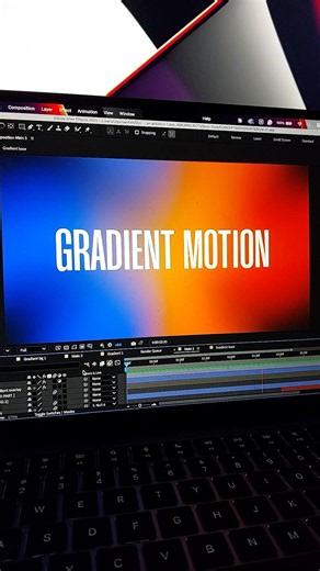 Modern Gradient Typography Animation | After Effects #shorts #youtube #aftereffects