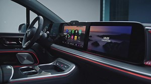 The new Mercedes-Benz VLE 400 4MATIC electric in Patagonia red interior design