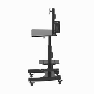 [Hot Item] Rolling Computer Workstation Gas Lift/Trolley Single Monitor 10-24" (GAS 1601)